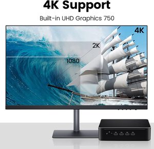 Partakerデスクトップコンピュータコアi911900 i7 11700 i5 11400ミニPCゲーミング4KHDディスプレイDDR4M.2 SSD Win10/11 LinuxポータブルPC - Product Image 3