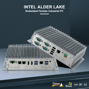 Vendita calda I5-1235U Mini PC Win10 Mini Computer Linux Wifi 4 * lan 8 * USB Mini Pc Fanless Computer incorporato