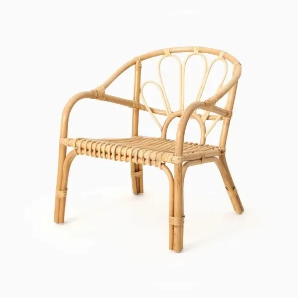 Adatto per mobili per la casa interni ed esterni sedia in rattan naturale sedia decorativa per sedersi e rilassarsi nel soggiorno