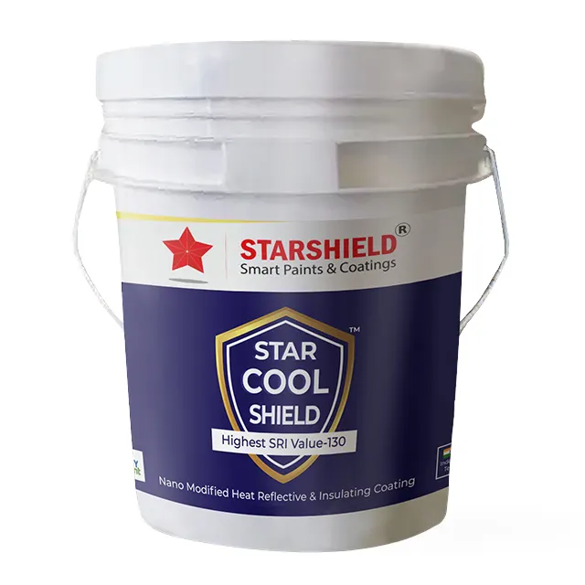 Melhores ofertas Star Cool Shield-Pintura no chão com tecnologia de barreira térmica Paint Heat Protective Floor Paint Cool Coating