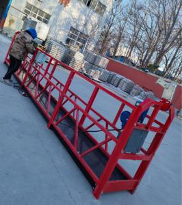 Son derece güvenli güvenilir elektrikli halat çalışma iskele için inşa asansör platformu askıya-elektrik halat bina iskelesi aşırı hız - Product Image 1