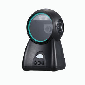 Escáner de código de barras 2D, lector de matriz de datos de detección automática de escritorio redondo, lector de código de barras Usb de supermercado, código QR 1D 2D - Product Image 1
