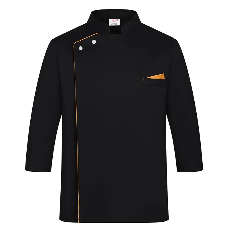 Giacca Chef manica lunga cappotto da lavoro ristorante Design personalizzato cucina uniforme da Chef