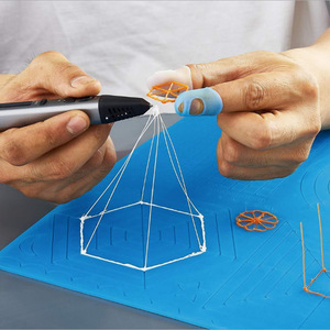ODM & OEM-alfombrilla grande para bolígrafo de impresión 3D, tapete de dibujo mágico para niños, estera de silicona de diseño 3D con 2 protectores de dedos - Product Image 6