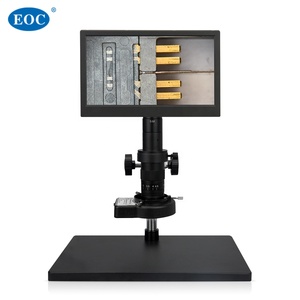 Microscopio electrónico de vídeo EOC con luz LED de 11 pulgadas, 1080P, 60FPS, con monitor integrado para reparación y chip de soldadura, monocular - Product Image 3