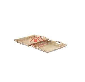 Latest Design Wholesale Hot Design Handmade Modern <strong>Pattern</strong> Round <strong>Wooden</strong> Serving <strong>Tray</strong> Handmade <strong>Wooden</strong> <strong>Tray</strong> at Wholesale Rate - Product Image 4