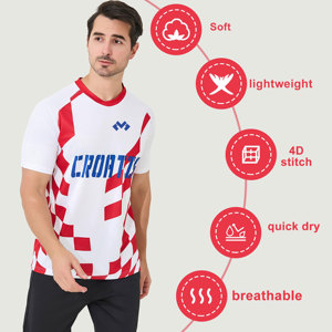 男の子用カスタマイズ可能なサッカージャージーキットクラシックサッカーユニフォームジャージーシャツ昇華 - Product Image 4