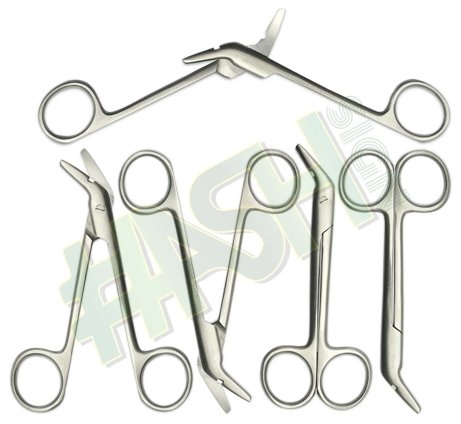 Tijeras de corte de alambre de sutura dental, herramientas de ortodoncia en ángulo universales quirúrgicas/Tijeras de corte de alambre de sutura en ángulo Universal