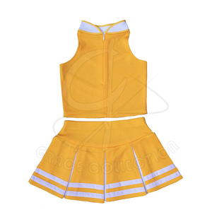 All Star cheer เครื่องแบบนักเต้นผ้าตาข่าย100% ชุดยูนิฟอร์มเชียร์ลีดเดอร์ของเด็กผู้หญิงผ้าโพลีเอสเตอร์ติดฉลากส่วนตัว - Product Image 2