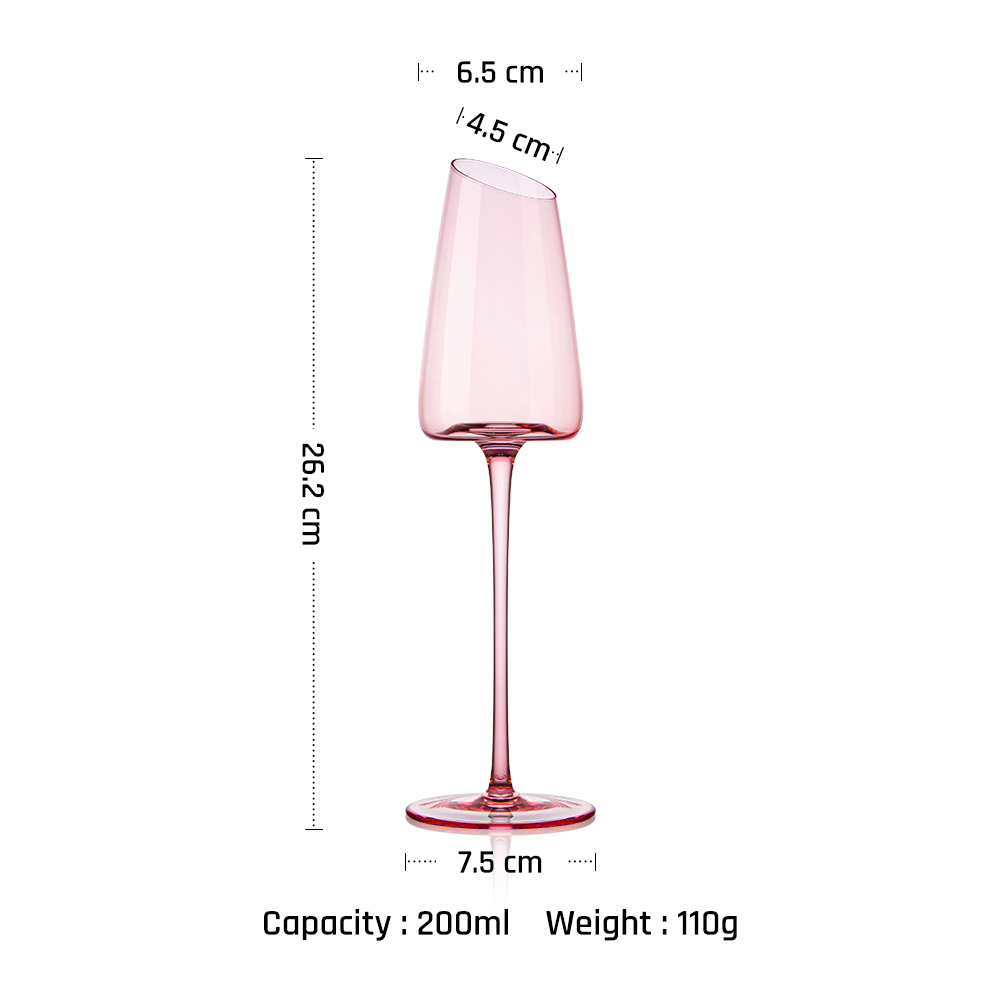 Pink Champagne Glass