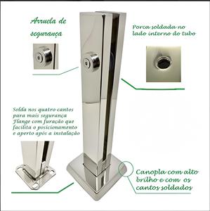 304 paslanmaz çelik cam sütun ayna lightclip hiçbir sondaj yüzme havuzu klip balkon korkuluğu küpeşte taban cam klip - Product Image 6