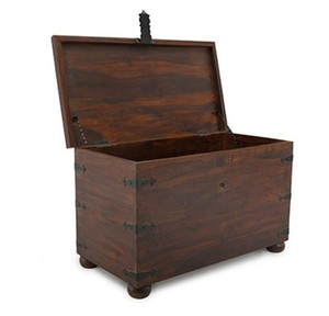 Ahşap kutular büyük boy/kıyafet depolama kutuları/ahşap kutu ahşap gövde ev depolama ve organizasyon saklama kutusu bagaj kutusu kumaş - Product Image 4