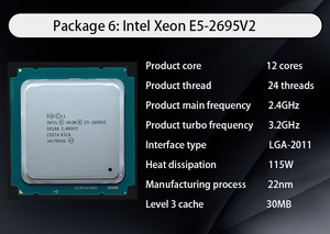 CPUプロセッサE5-2695-V2 Procesador 2.4GHz 30MB - Product Image 2