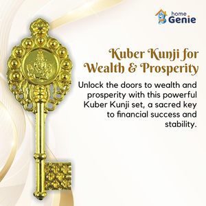 Ev Wealth Kuber Kunji zenginlik ve refah için | Finansal büyüme için kutsal Kuber anahtar seti | Vastu & Feng Shui enerji Yantra - Product Image 3