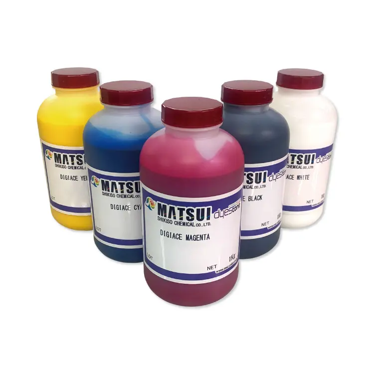 Water-based pigment ink for inkjet printers  DTF  and DTG