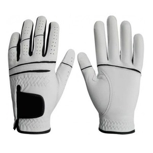 Özel desen renkler Logo Golf eldiven erkekler sol elle yumuşak PU deri Premium Golf eldiven erkekler için