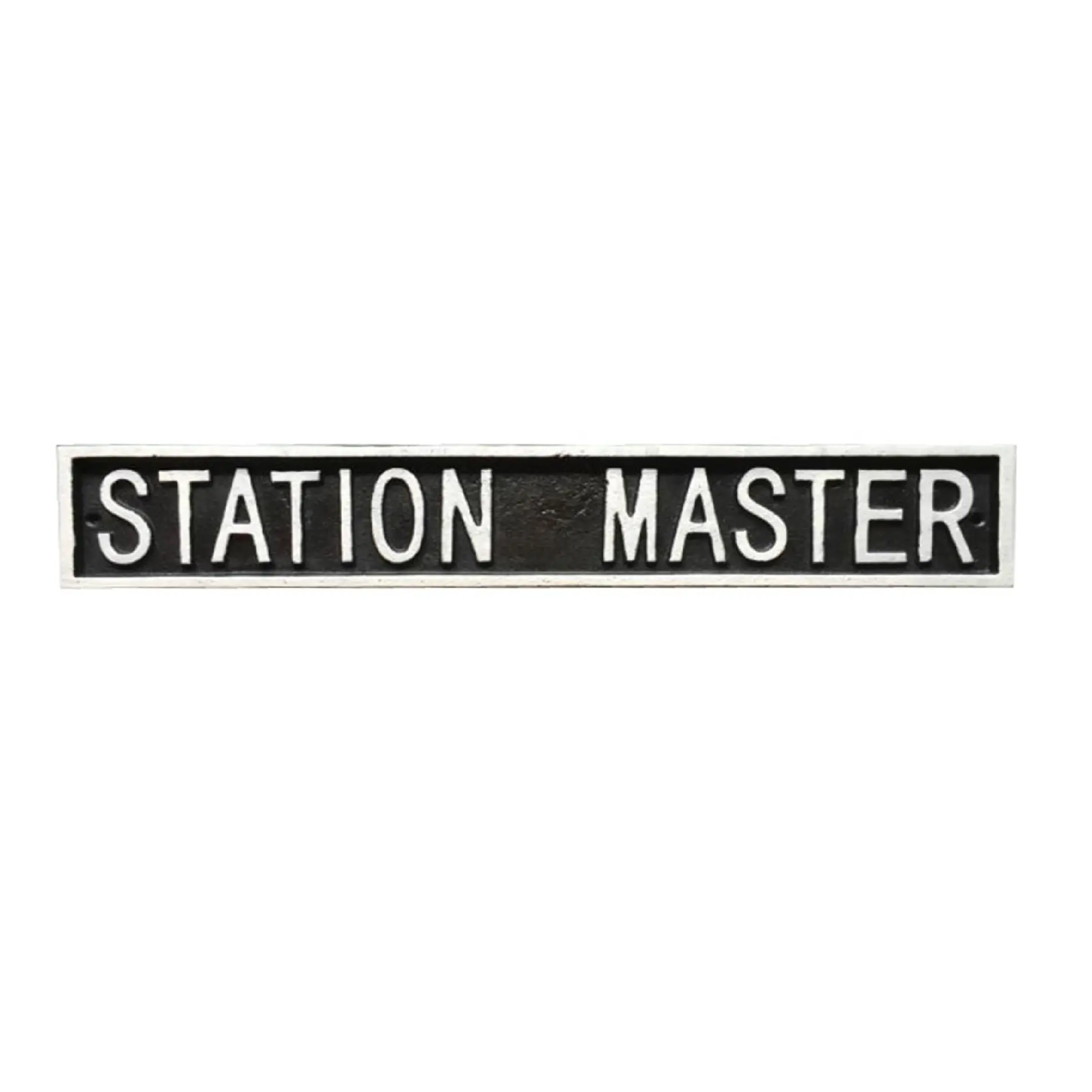 Элегантная настенная табличка с логотипом станции