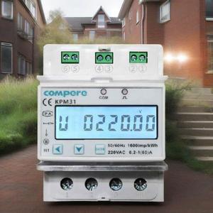 Telecomando Smart Meter Monitor elettrico elettrico termometro monofase prepagato contatore di energia elettrica