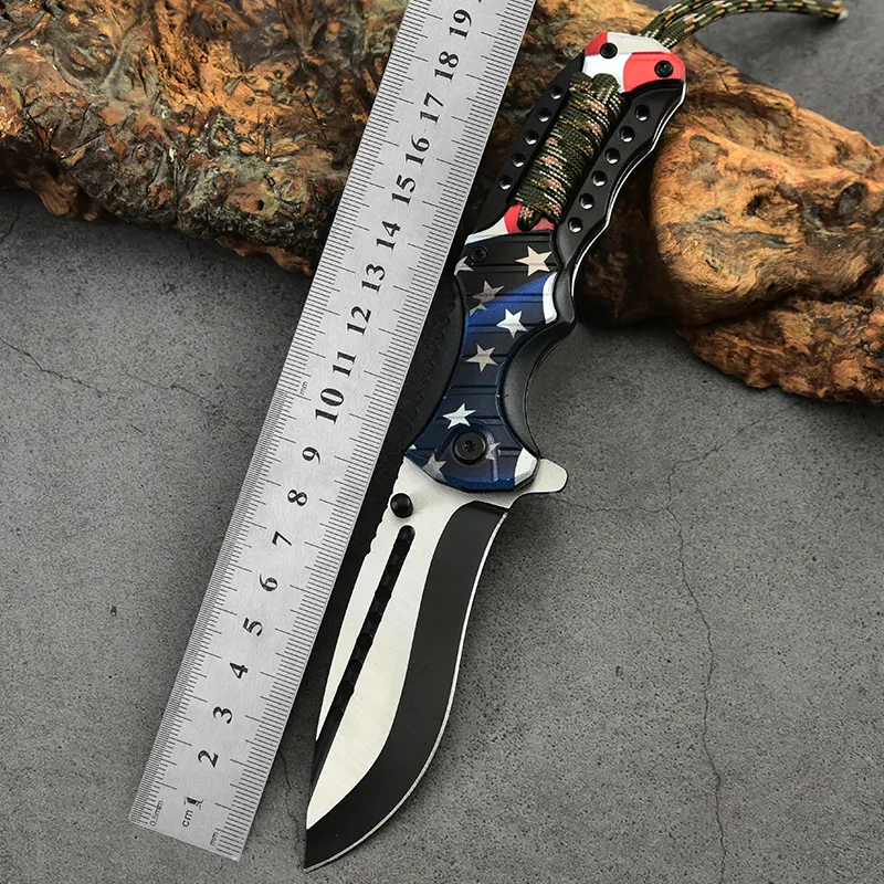 ABS non-slip handle special gift folding knife plastic pocket knife stainless blade Steel camping knife