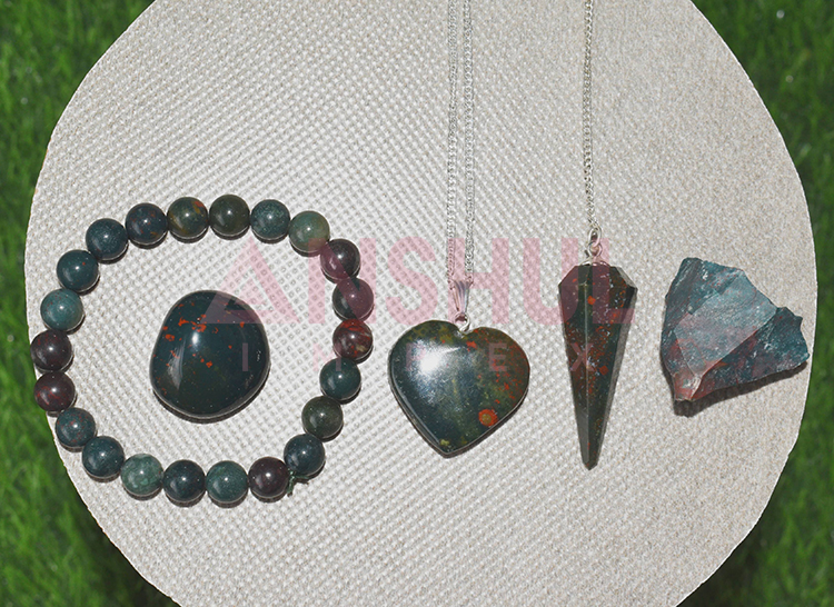green with bright red spots