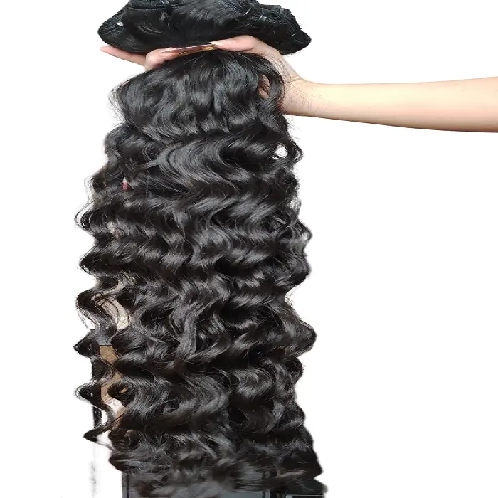 Best selling produto 2023 nos EUA Amazon onda natural atacado extensões de cabelo humano para mulheres Único doador