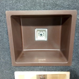 Venda quente Moderno Granito Branco Única Tigela Pia Cozinha Preço Atacado Quartz Undermount Instalação <span class=keywords><strong>Overflow</strong></span> Característica