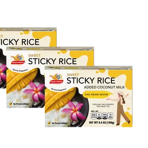 Dessert Ambient Ready to Eat Sweet Sticky Rice with Coconut Milk 180g Thai Popular Worldwide OEM
