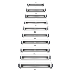 Hộp ổ cắm bàn mô-đun nhôm-Khung ổ cắm bàn văn phòng trống 55x60mm (tùy chọn mô-đun 2-28) - Product Image 3