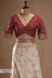 Traditional Indian Silk Saree Elegant sequences and coding Embroidery work Bridal Latest Sare Ethnic Look Party Wear - Product Image 4