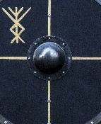 Norse Medieval Larp Warrior Wood &amp; Steel Viking Round shield Templar Shield - DIY Grade Customizable by Knives Manufacturer. - Product Image 3