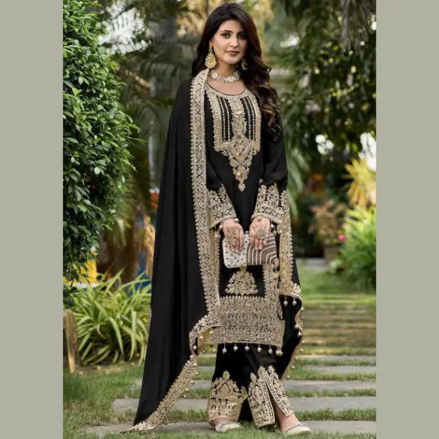 Exclusive New Heavy Faux Georgette Ready to Wear Indian & Pakistani Clothing Salwar Kameez