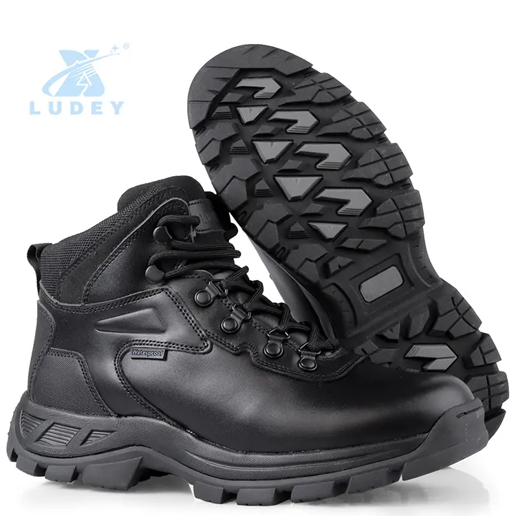 High quality leather boots for men waterproof snow boots outdoor sport shoes hiking shoes