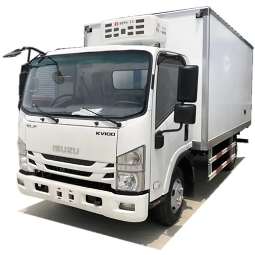 new/used Mobile Frozen Food Freezer Van Refrigerator Cargo Truck cold chain 4x2 Mini 3T Refrigerated Truck 95hp Truck Low Price