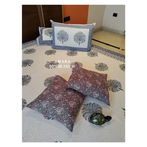 Amara & Masakali 93x108พร้อมปลอกหมอนอิงมือ2ชิ้นผ้าปูเตียงขนาดควีนไซส์พรีเมียมคอลเลกชัน AMBS049ล่าสุด - Product Image 5