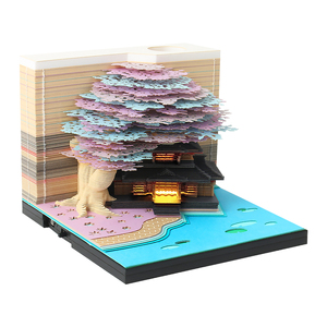 Drop Shipping Hot Products 2025 3D <strong>Notepad</strong> Art Papercraft Laser Cut <strong>Paper</strong> Calendars Treehouse Shape Magic <strong>Memo</strong> Pad for Gift - Product Image 2