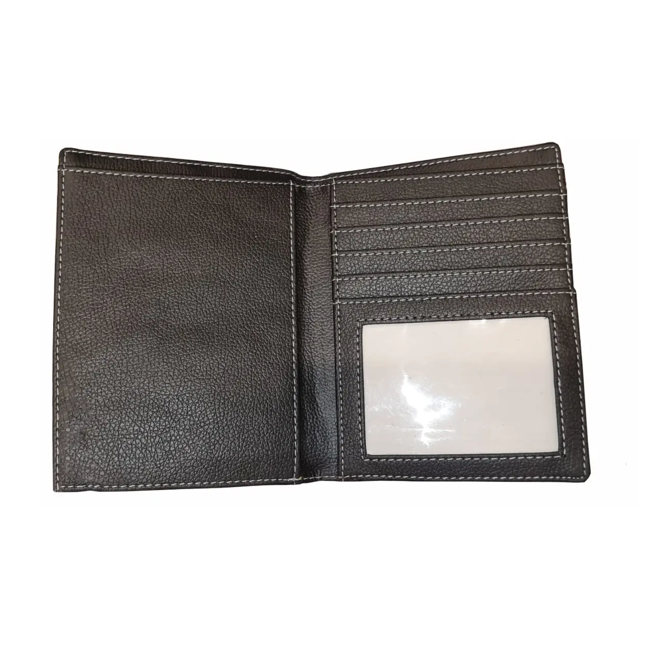 A carteira do dobrador do passaporte do curso com personaliza o suporte genuíno da tampa do passaporte do couro do logotipo com proteção do RFID