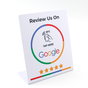 Supporto NFC programmabile personalizzato Google recensioni menu ristoranti Social Media compatibile interfaccia RFID PVC-per Instagram LinkedIn - Product Image 2