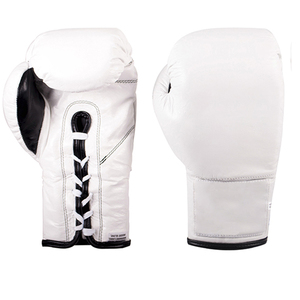 Guantes de boxeo de cuero con logotipo personalizado de buena calidad para competición de boxeo soporte de muñeca de Velcro soporte de muñeca de gancho y bucle - Product Image 5