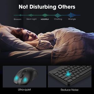 KOORUI Wholesale Wireless <strong>Keyboard</strong> and Mouse Combos 2.4G Silent Full Size <strong>Keyboard</strong> for Windows 3DPI Mouse - Product Image 5