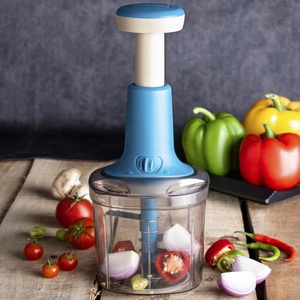 New Arrival Hot <strong>Selling</strong> Vegetable Slicer <strong>Cutter</strong> and Onion Chopper Manual Push Hand Press Made of PP Plastic Material Kitchenware - Product Image 1