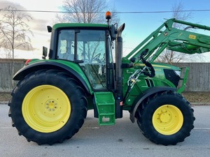4x4 John Deer 6115M拖拉机型号待售/114HP多功能拖拉机，带交流和驾驶室功能齐全，可随时发货
