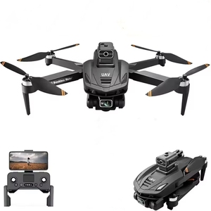 V168 profesyonel HD çift kamera fırçasız katlanabilir engel kaçınma Drone WIFI FPV RC dört pervaneli helikopter hava fotoğrafçılığı için - Product Image 1