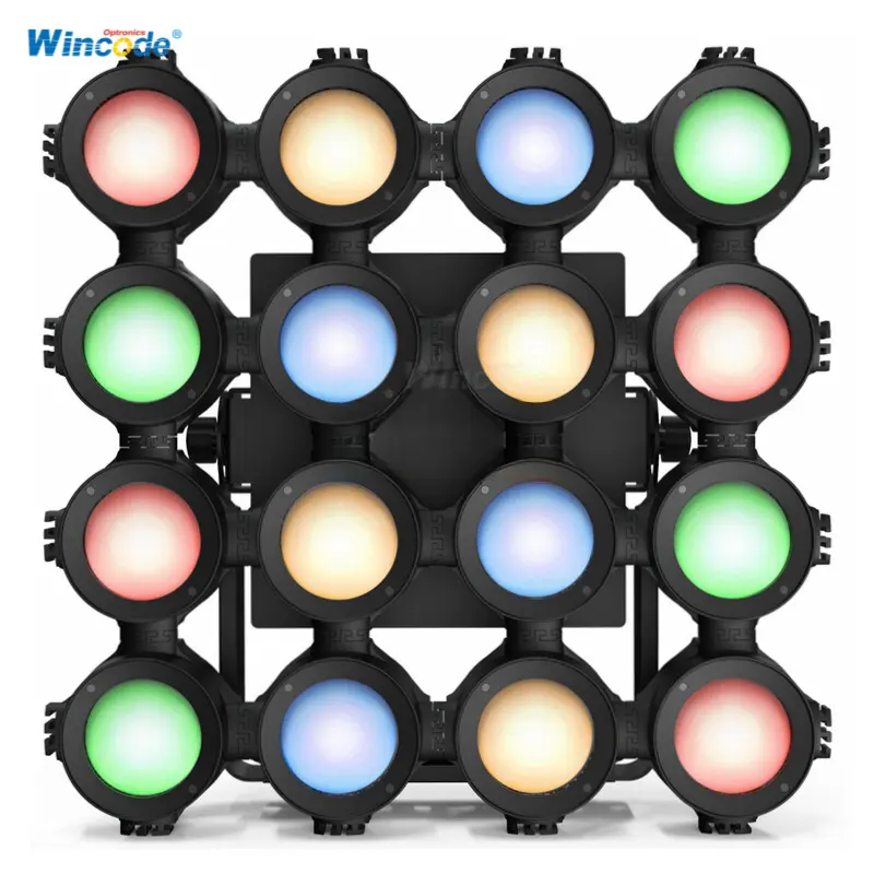 IP65 DMX LED warna kota 16x30W RGBA RGBW 500W COB LED strobo Blinder DJ lampu acara untuk panggung cuci