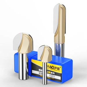 HUHAO 1/4 Shank yarım yuvarlak CNC Router Bit ağaç İşleme araçları karbür yuvarlak alt kırpma freze kesicisi Bit 4477 - Product Image 1