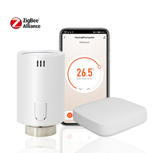 Zigbee termostato per il riscaldamento accurato del radiatore WiFi telecomando e Display LCD ABS e PC materiale per uso appartamento - Product Image 4