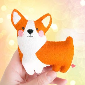 Köpek desen evcil oyuncaklar keçe Beagle desen kolay dikiş keçe köpek keçe hayvan süs köpekler severler hediye en iyi fiyat - Product Image 6