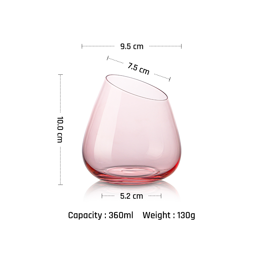 Pink Beverage Glass