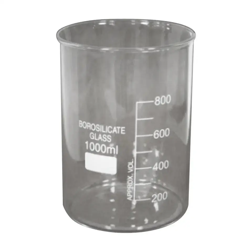 Copos Low Form sem Bico vidro borosilicato Laboratório Vidraria Borosilicato Medição Copo De Vidro De medição Bico