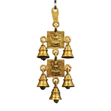 현대 고급 교회 사원 종 세트 사용자 정의 액자 로얄 악센트 클래식 벨 인도 조화 금속 황동 종교 장식