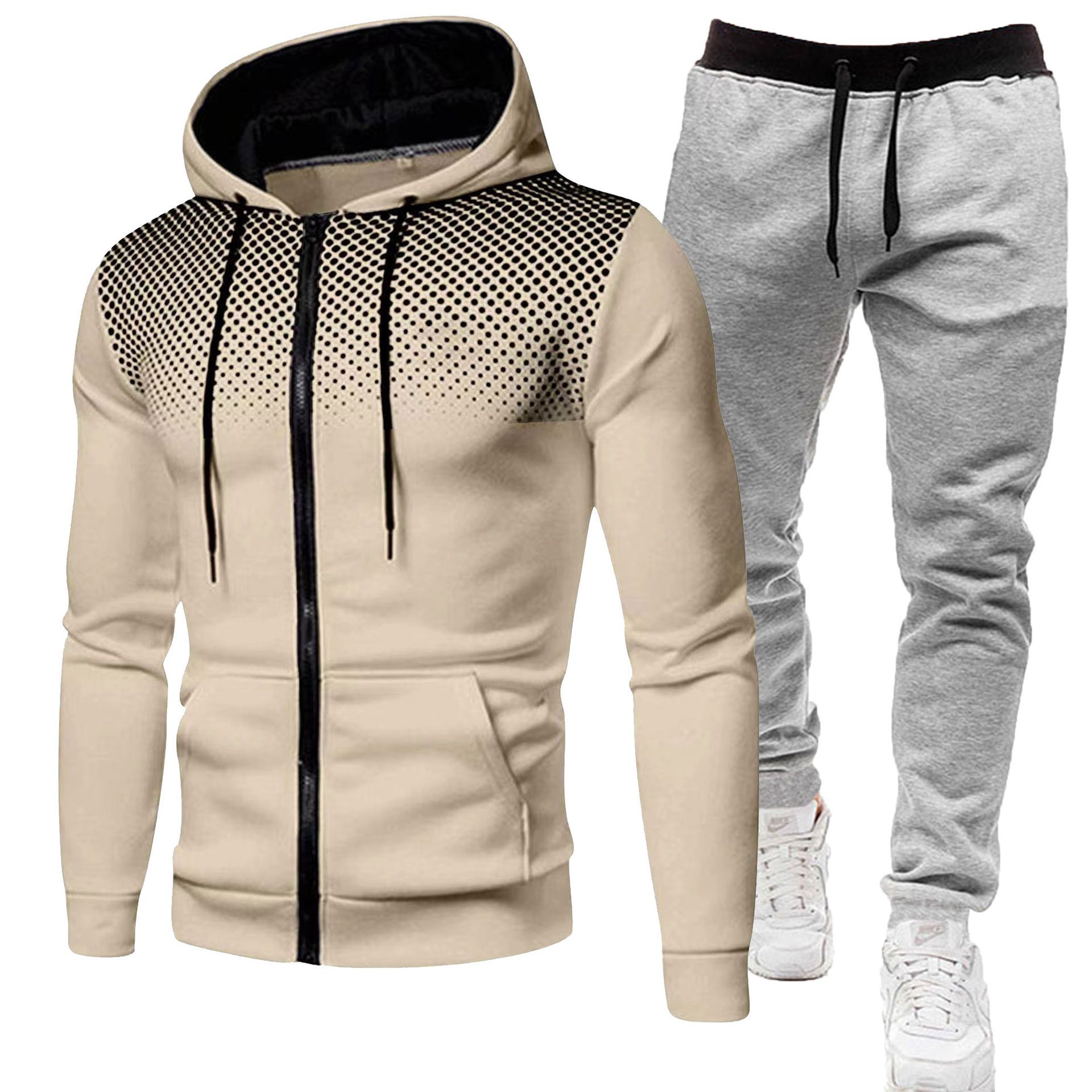 Khaki + Gray